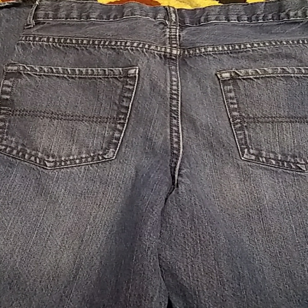 Boys jeans size 14. One straight leg, one boot cut